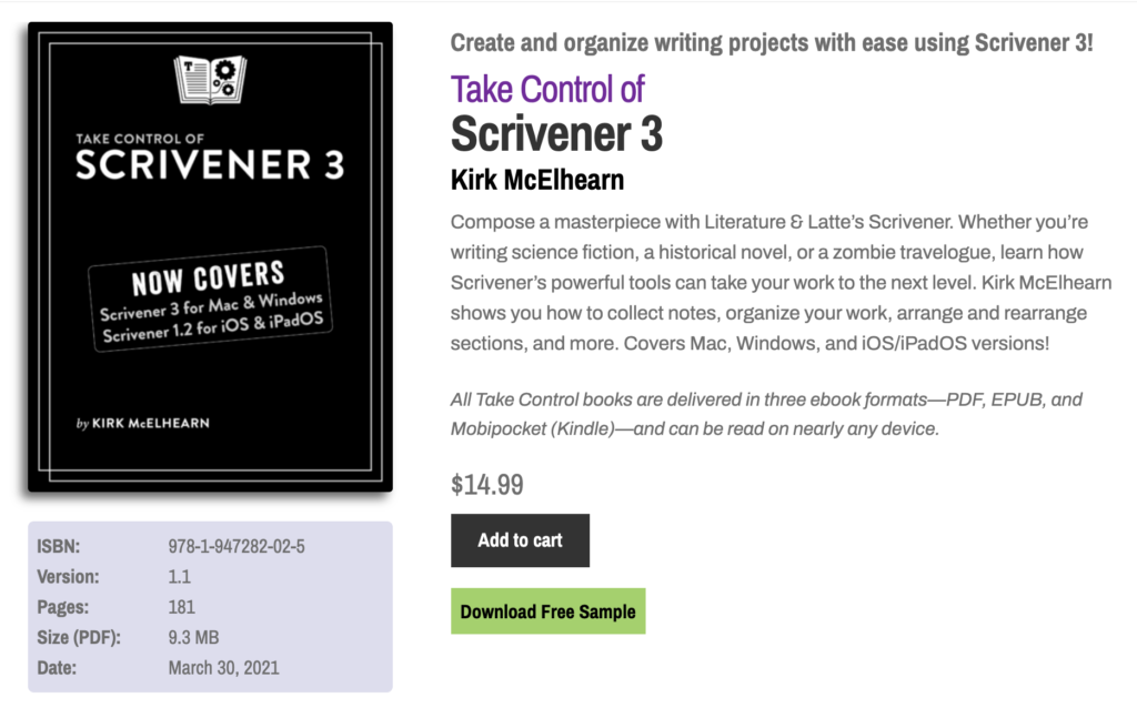 Scrivener 3 instal the last version for windows
