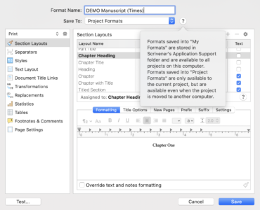 The Scrivener Mindset: Formatting Via Compile - ScrivenerVirgin