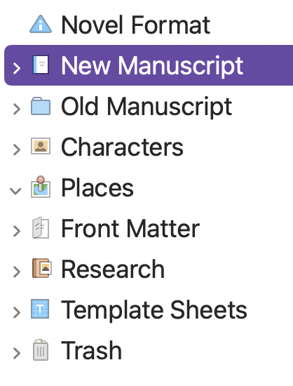 Bonder with two versions of manuscript