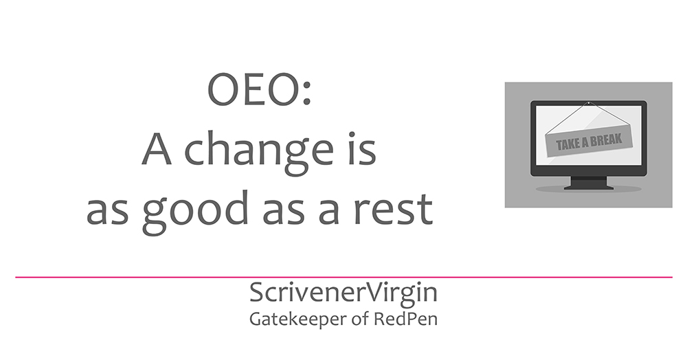 Header image | OEO: A change is as good as a rest