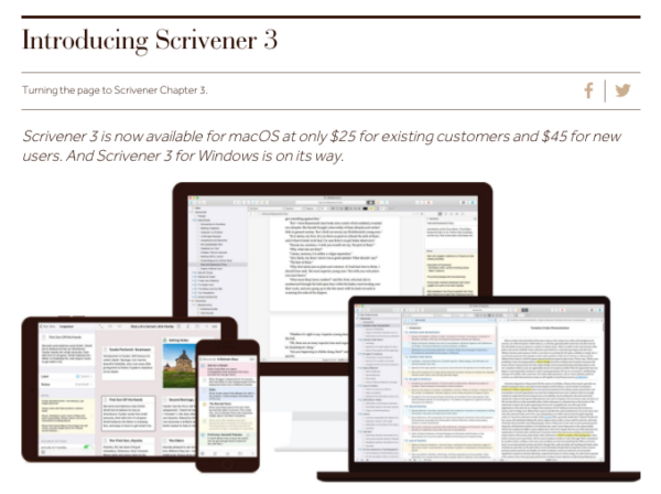 Scrivener 3 | ScrivenerVirgin